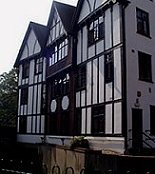 Houses by the Hogsmill River